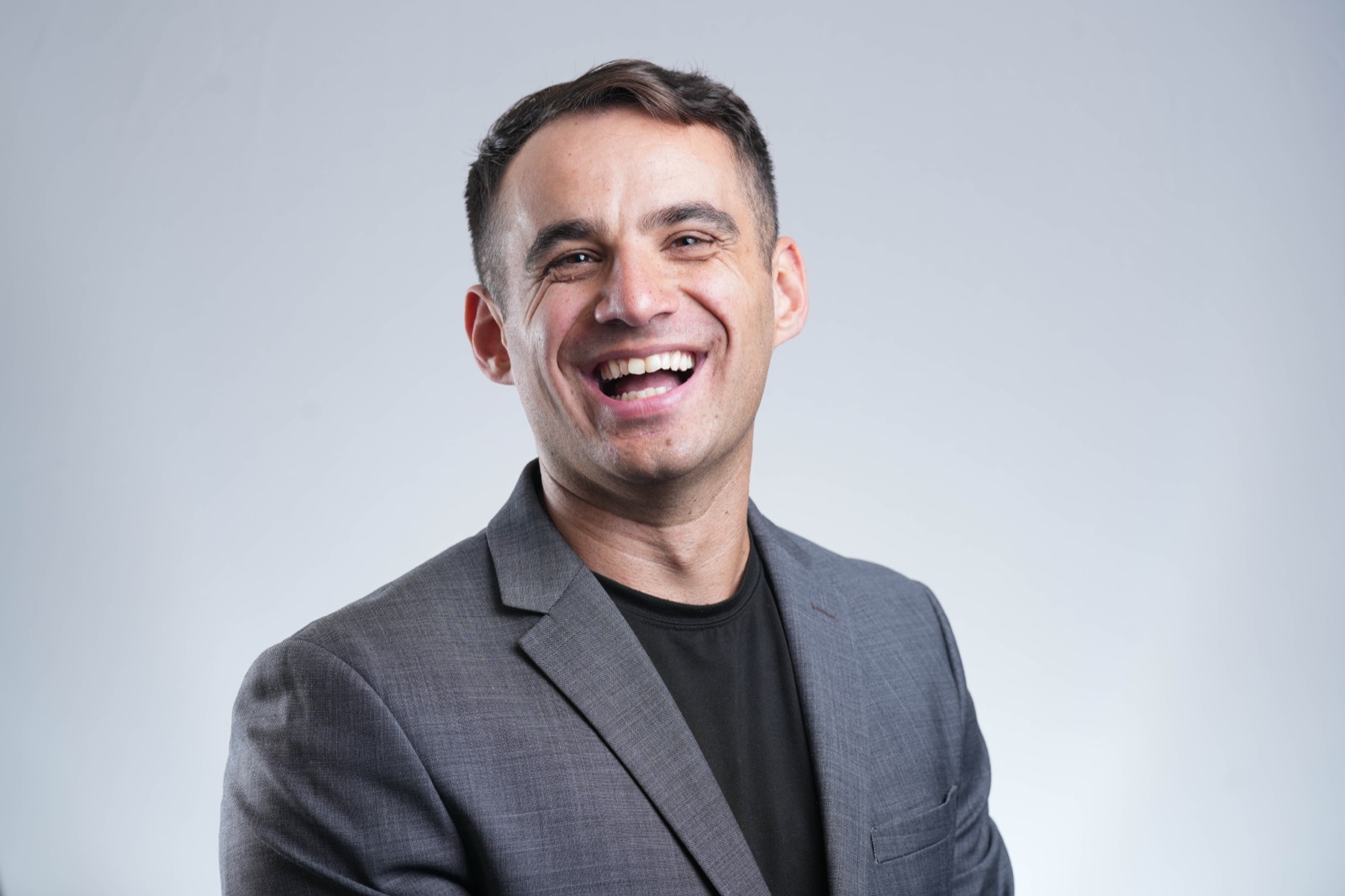 Corporate headshot session in progress, image 2
